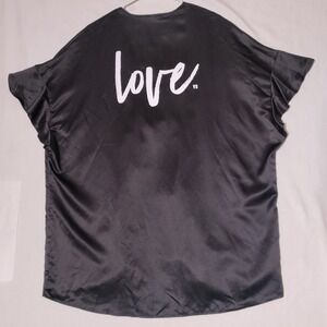 Victoria's Secret Sleepwear Black Blouse NWT One Size LOVE